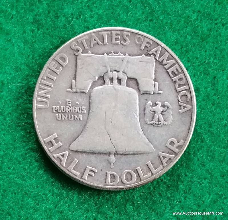 1950 P Franklin Silver Half Dollar