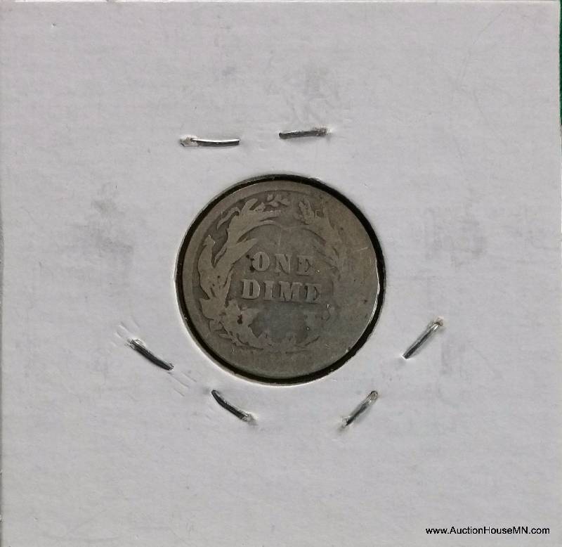 1900 P Barber Silver Dime