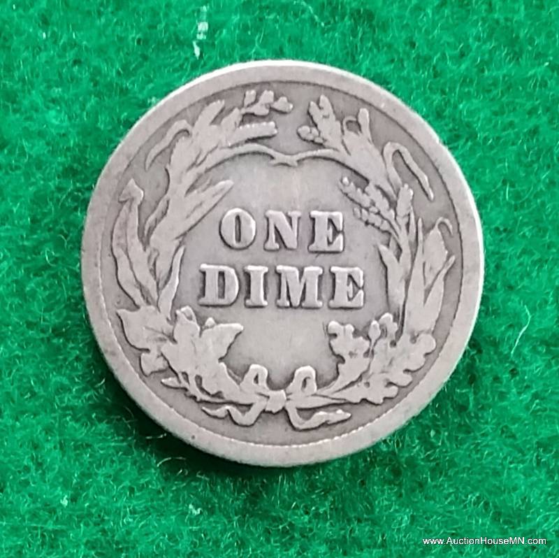 1916 P Barber Silver Dime