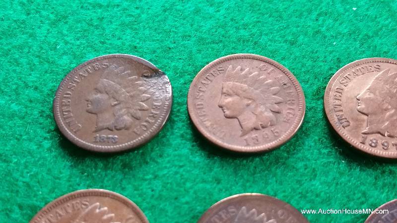 Group of (10) Indian Head Cents