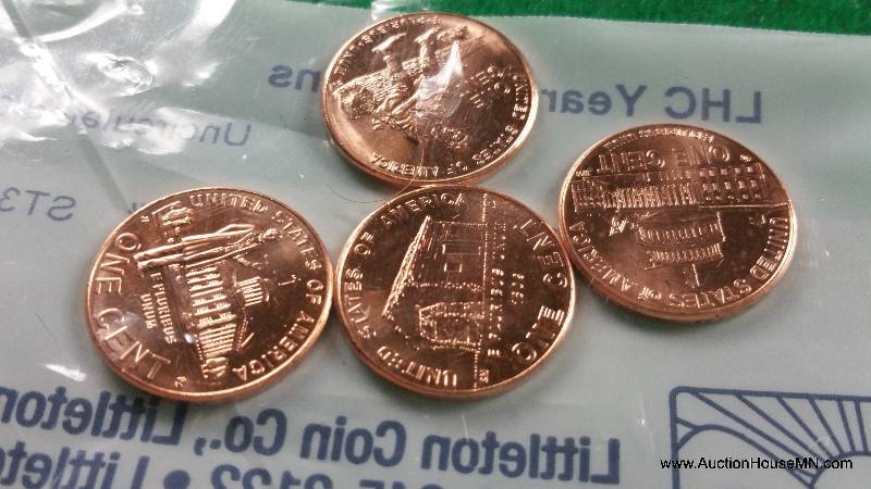Group of (8) Lincoln Year Cent Set