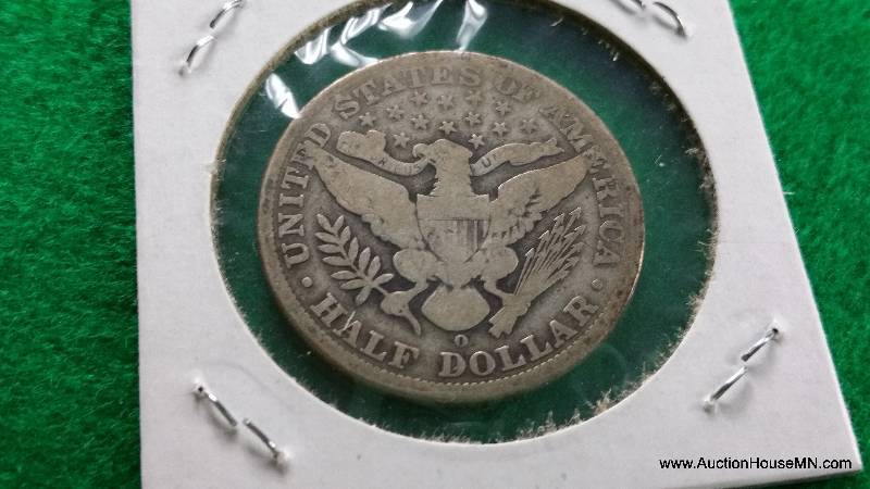 1907 O Barber Silver Half Dollar