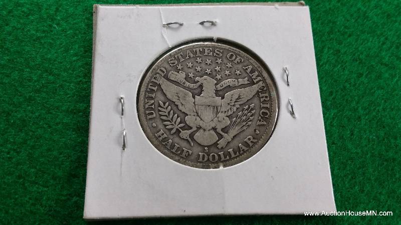 1915 S Barber Silver Half Dollar