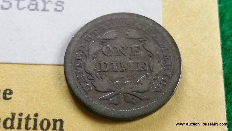 1857 Seated Liberty Silver Dime