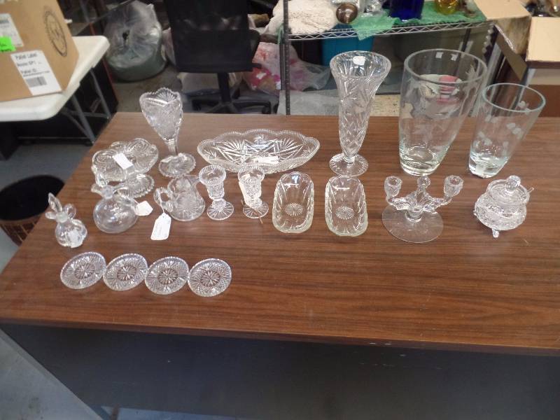 Crystal and Cut Glass Assortment