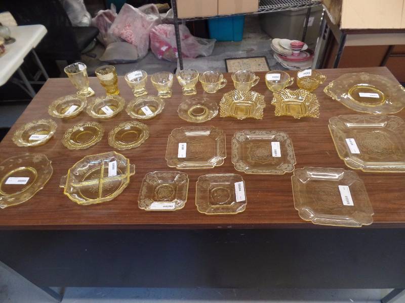 Yellow Depression Glass