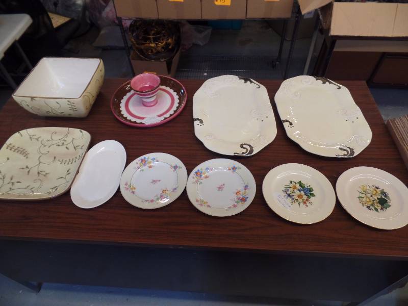 Serving Tray and Plate Assortment