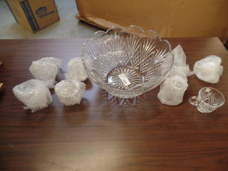 Punch Bowl with Glasses