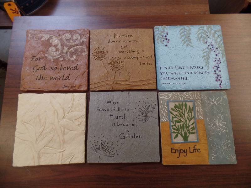 Plaster Wall Decorations with Quotes