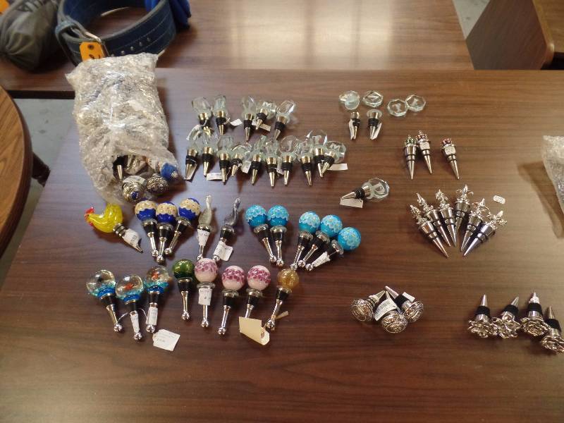 Wine Bottle Stoppers and Gift Bags