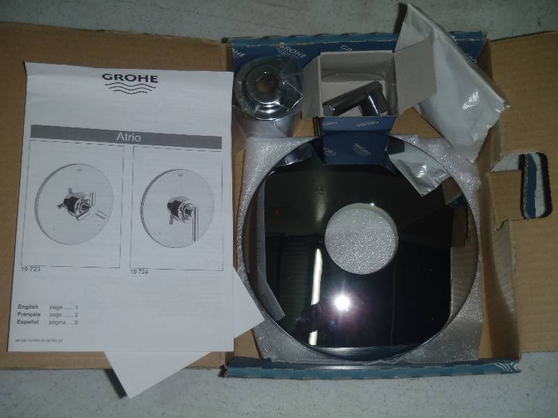 Chrome Shower Valve Trim