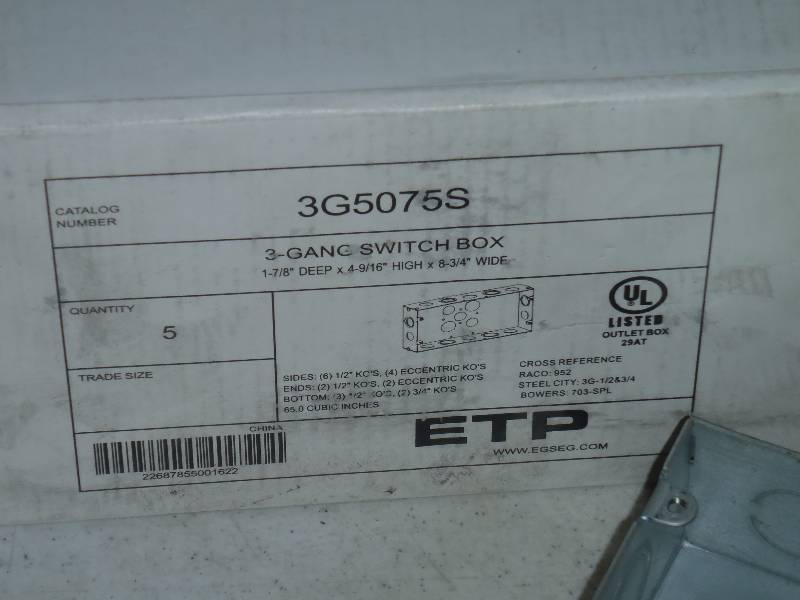 3-Gang Switch Boxes