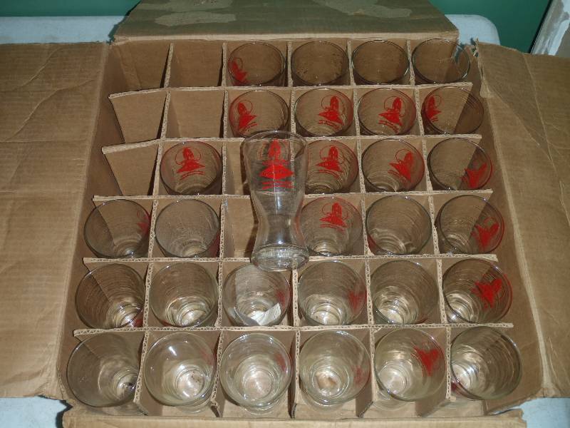 Vintage Grain Belt Beer Glasses
