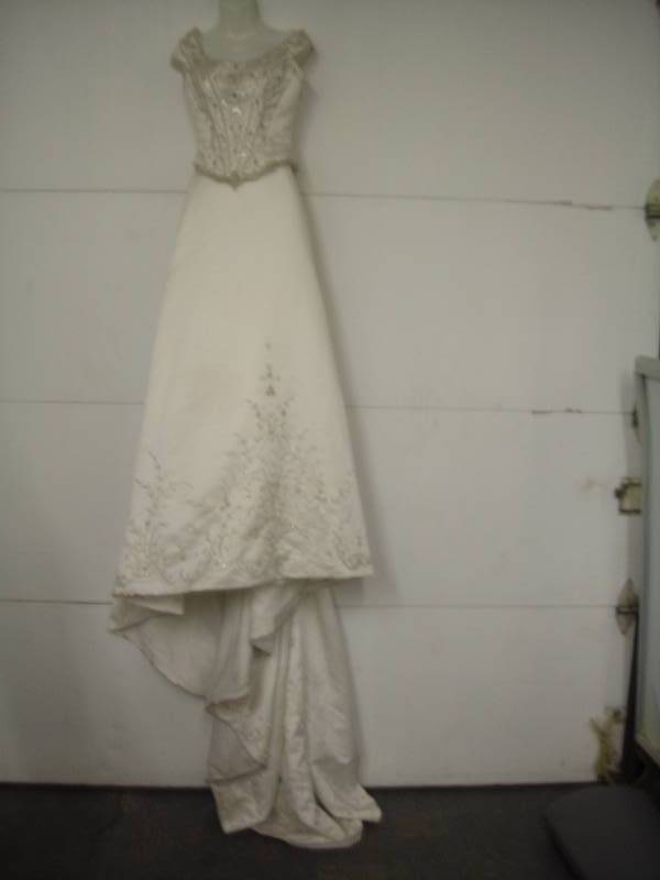 2-Piece Beaded Wedding Gown - Size 10
