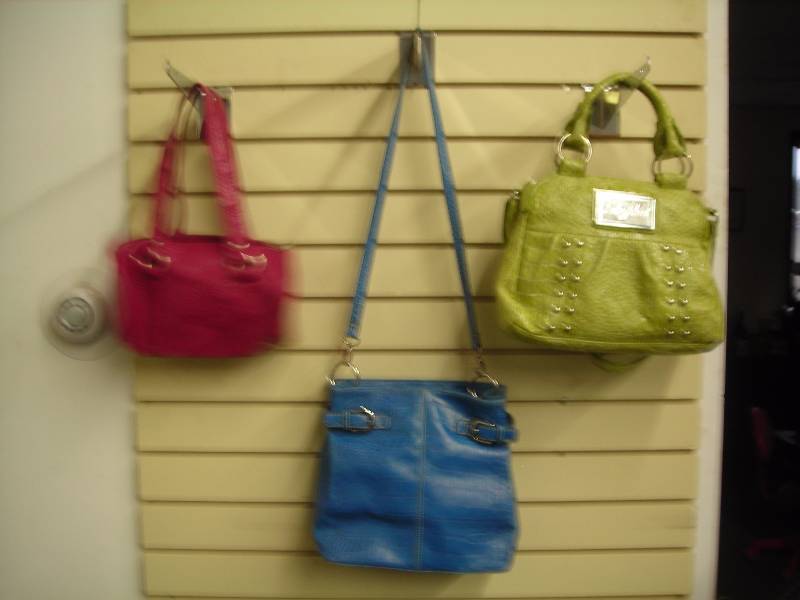 3 Assorted Crocodile Print Handbags