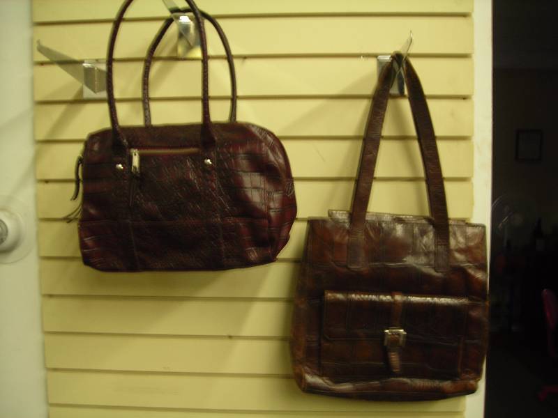 2-Crock Print Handbags