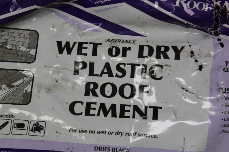 Pail of Roof Cement