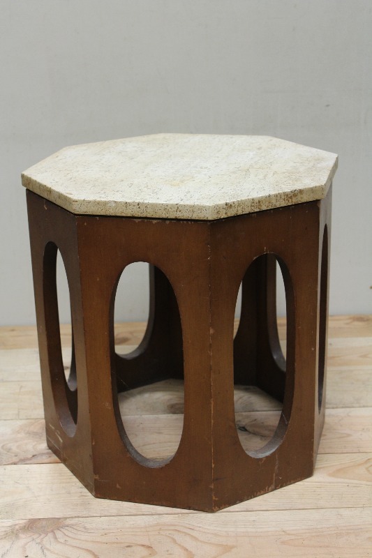 Marble Top End Table