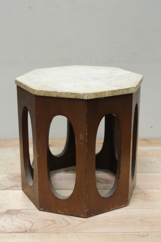 Marble Top End Table
