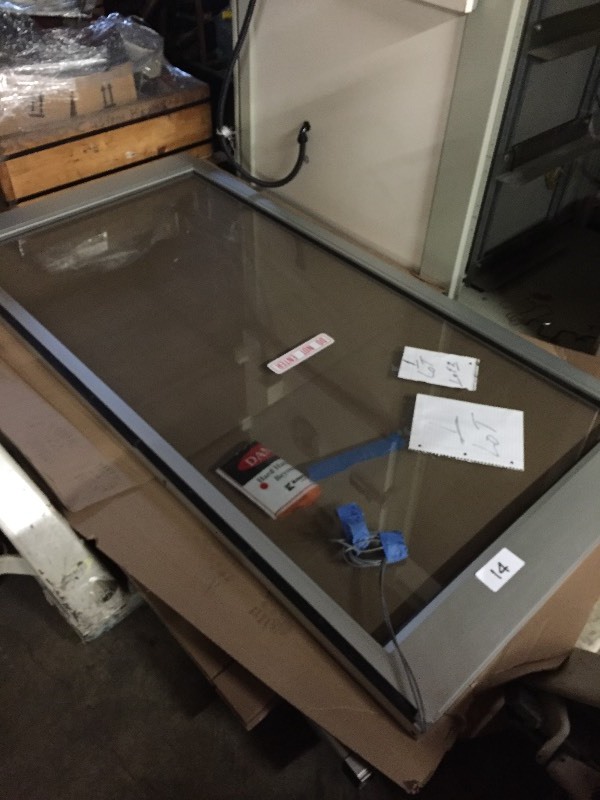 Aluminum and glass door