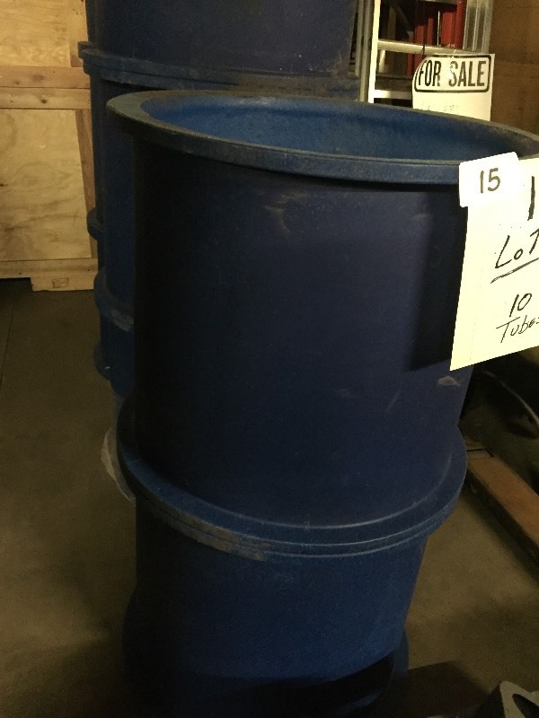 Lot of 10 fiberglass tubing sections