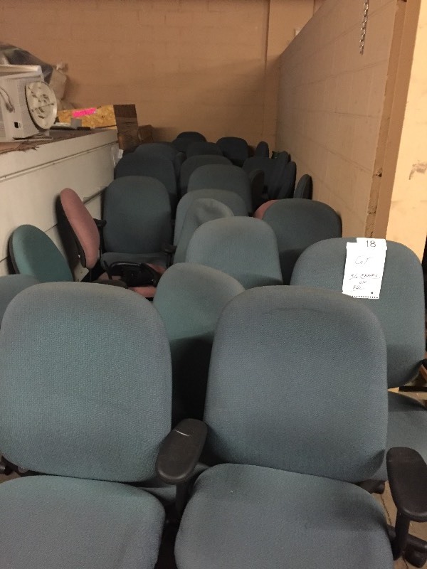 Large lot of office  computer chairs