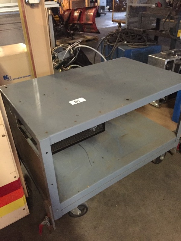 Metal shop table