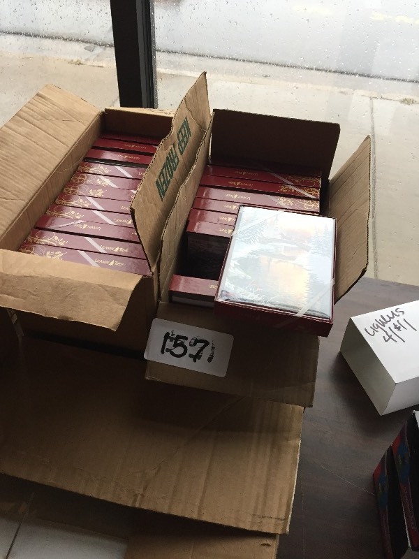 Box of new Christmas cards