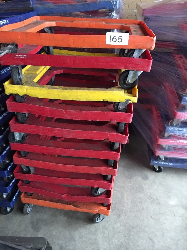 Lot of 10 plastic carts