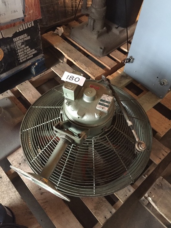 Wall mount warehouse fan