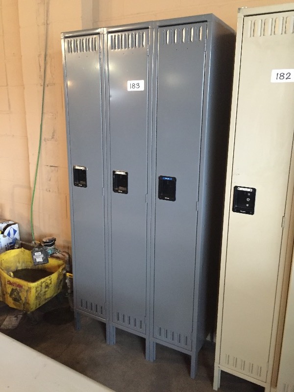 3 locker section