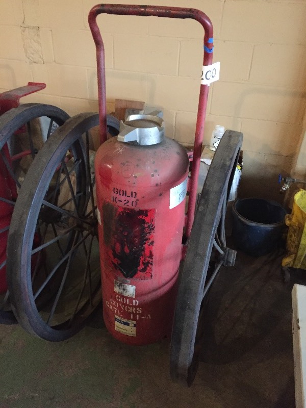 Antique fire hydrant cart