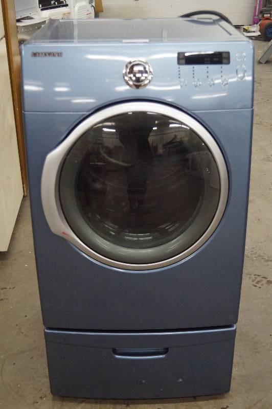 lot 1 image: Samsung Dryer & Pedestal Drawer