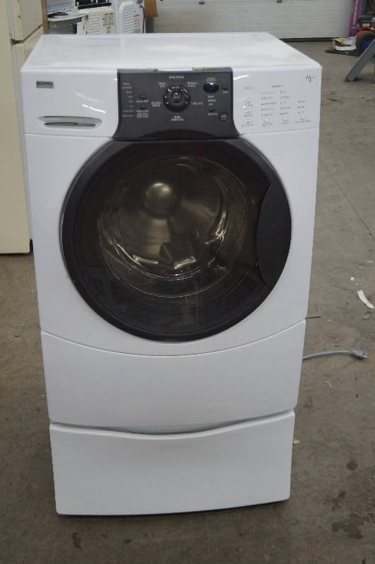lot 4 image: Kenmore Elite Washer & Pedestal Drawer