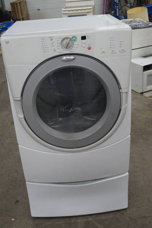 lot 10 image: Whirlpool Duet Dryer with Pedestal Drawer