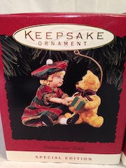 Hallmark Special Edition Doll & Teddy Ornaments