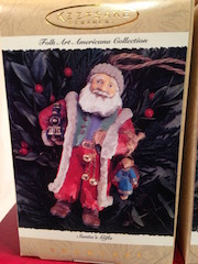 Hallmark Folk Art Santa Ornaments