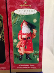 Hallmark Santa Themed Ornaments & Sled