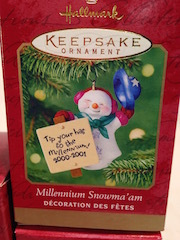 Hallmark Millennium Themed Ornaments