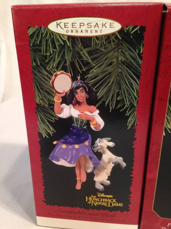 Hallmark Disney Hunchback of Notre Dame Themed Ornaments