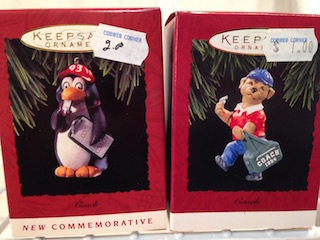 Hallmark Coach Themed Ornaments