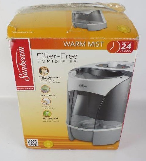 lot 21 image: Sunbeam Filter Free Warm Mist Humidifier