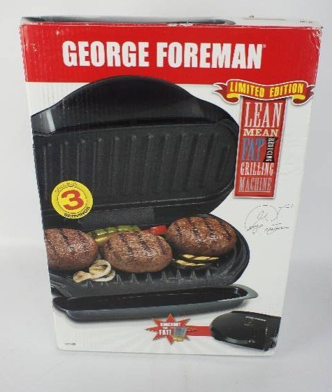 lot 62 image: George Foreman GR12B Super Champ Indoor Grill