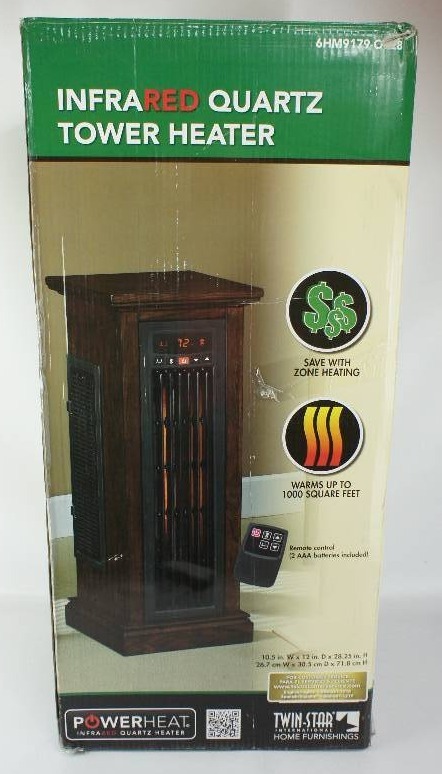 lot 99 image: Twin Star Infrared Tower Heater