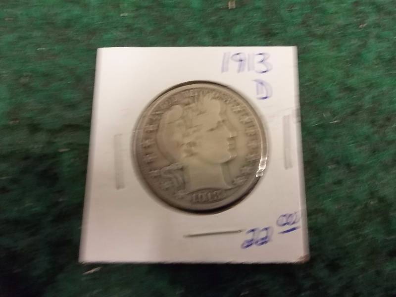 1913 D Barber Half