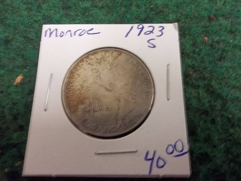 1923 S Monroe Doctrine Commemorative Silver Half Dollar