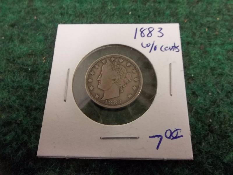 1883 V-Nickel WO Cents Reverse