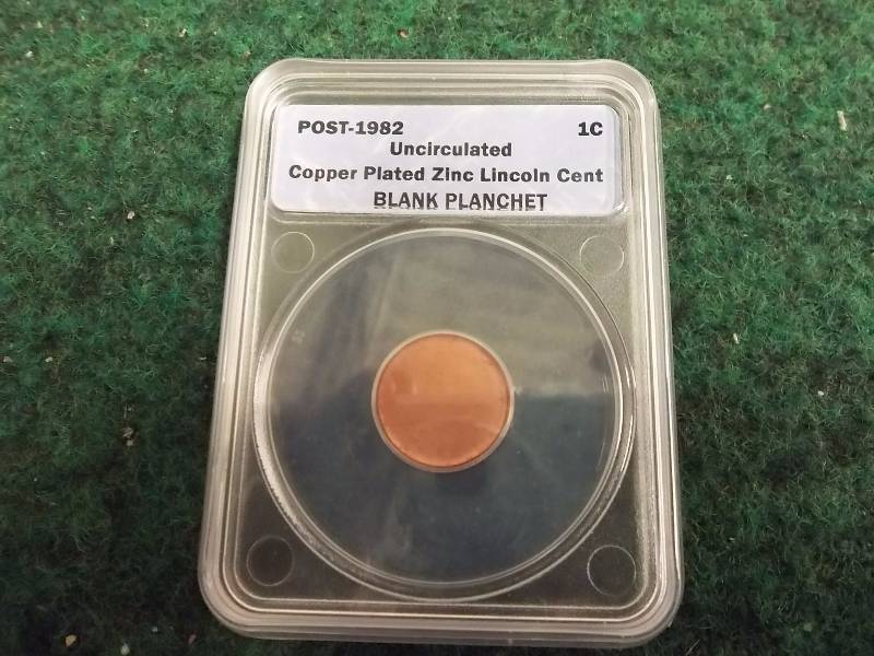 Post 1982 Blank Planchet Cent