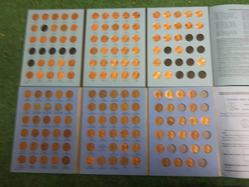 2-Lincoln Cent Albums 1941-1970, 1975-2008