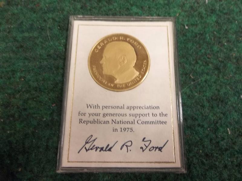 Gerald Ford Presidential Commemorative Coin In Collector Case